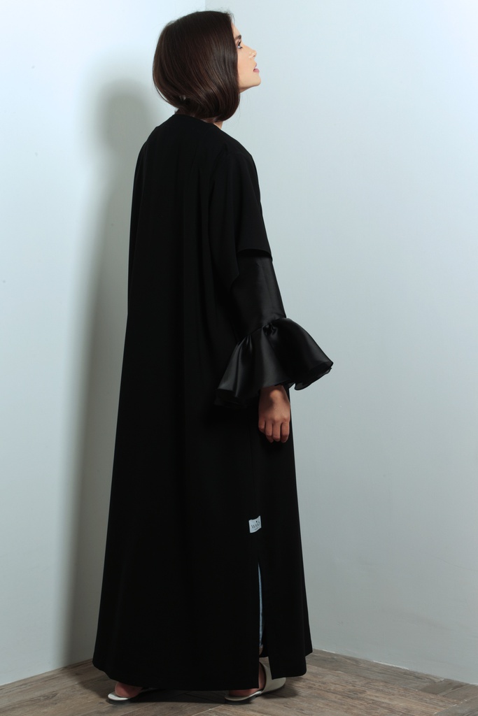 Organza sleeves Abaya