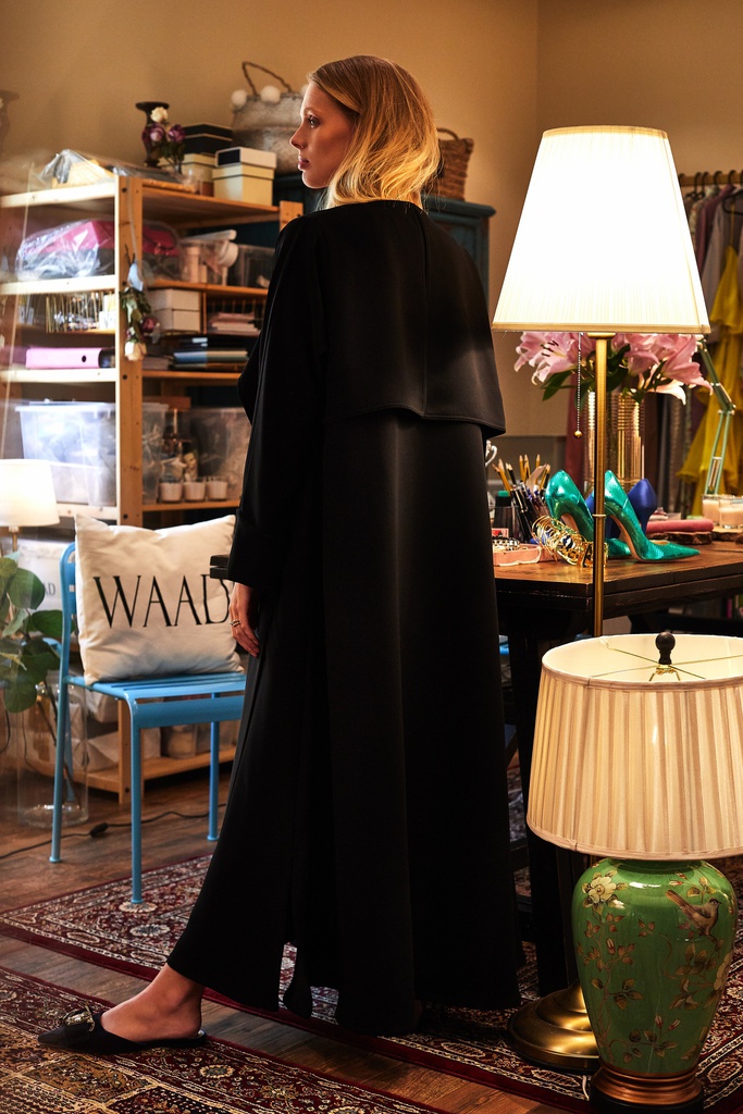 Plain Open Jacket Abaya