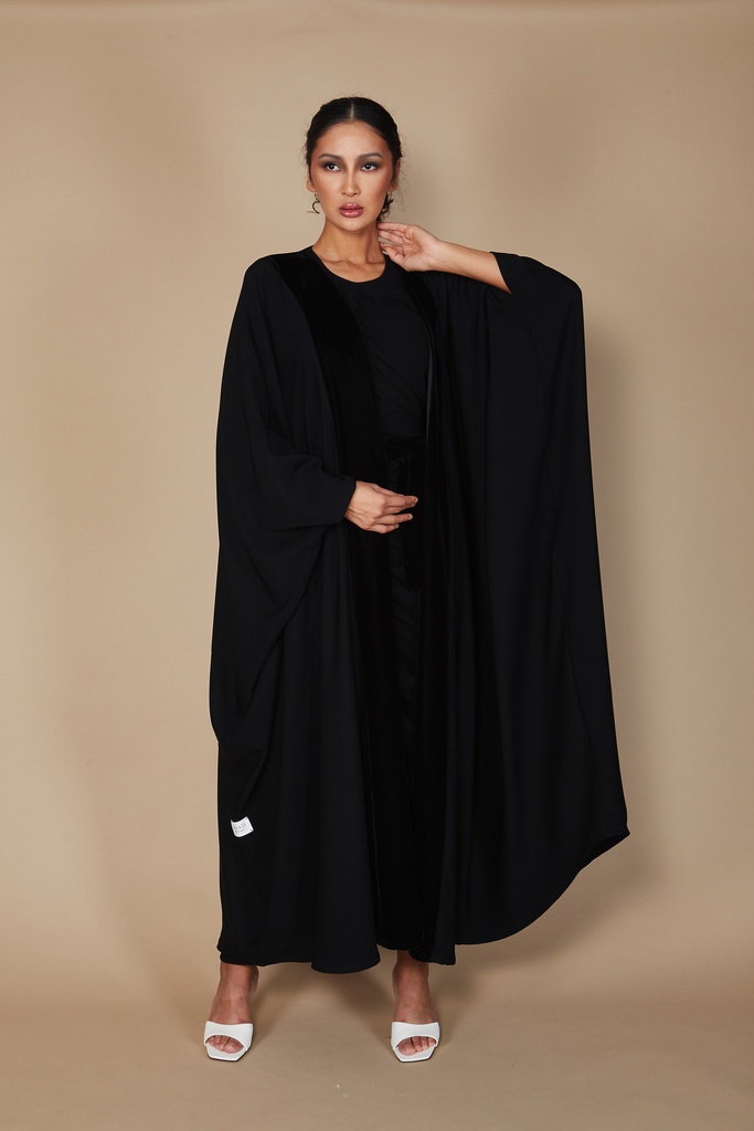 Silk and velvet stripes reversible