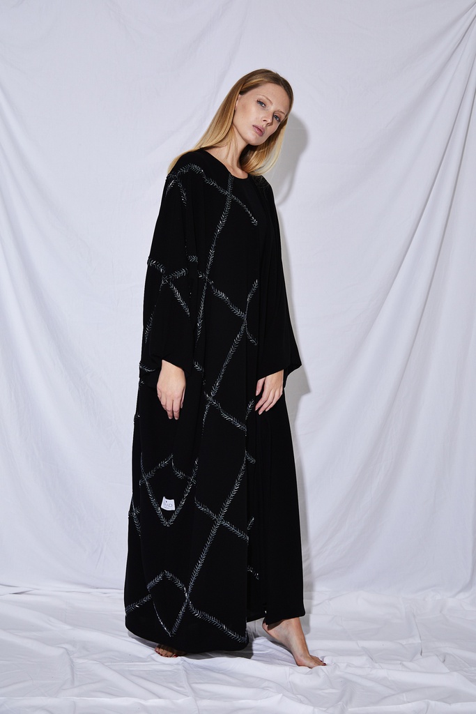 The Cross-beaded Abaya