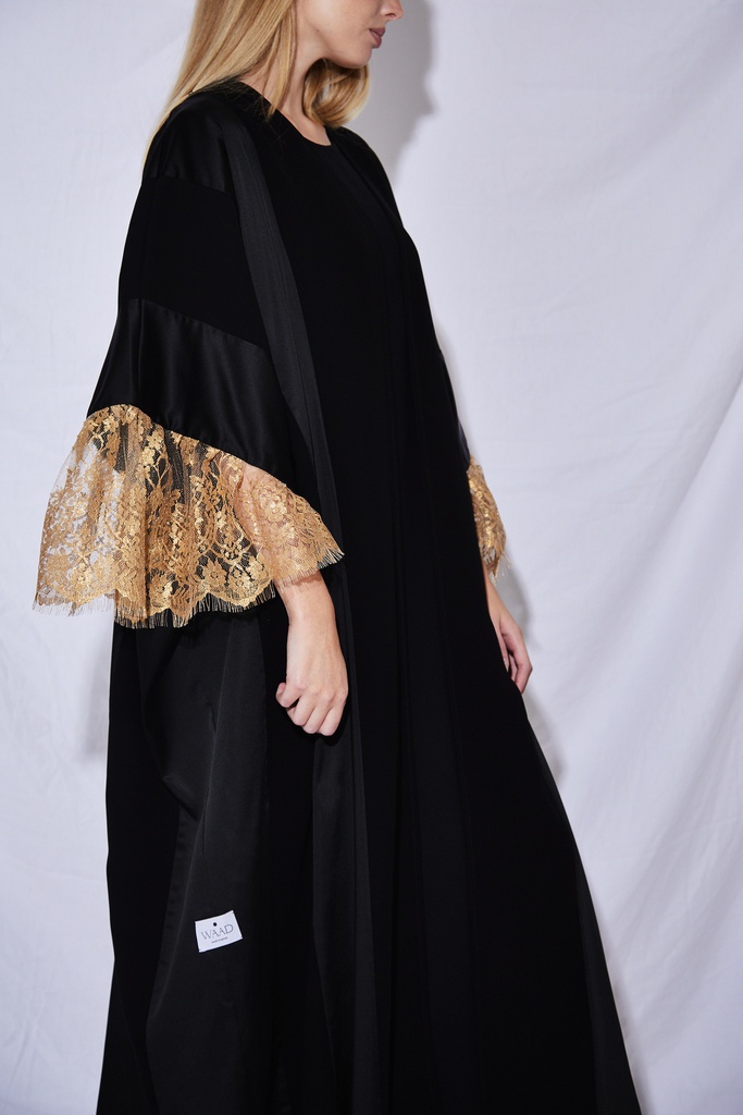 The Golden Sleeves Abaya