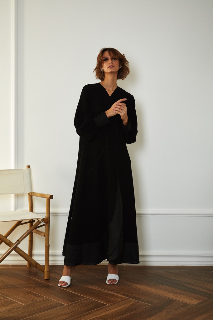 The Layered organza hem