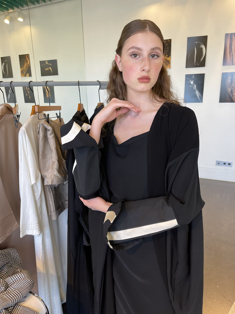 The Maytha in black and off white