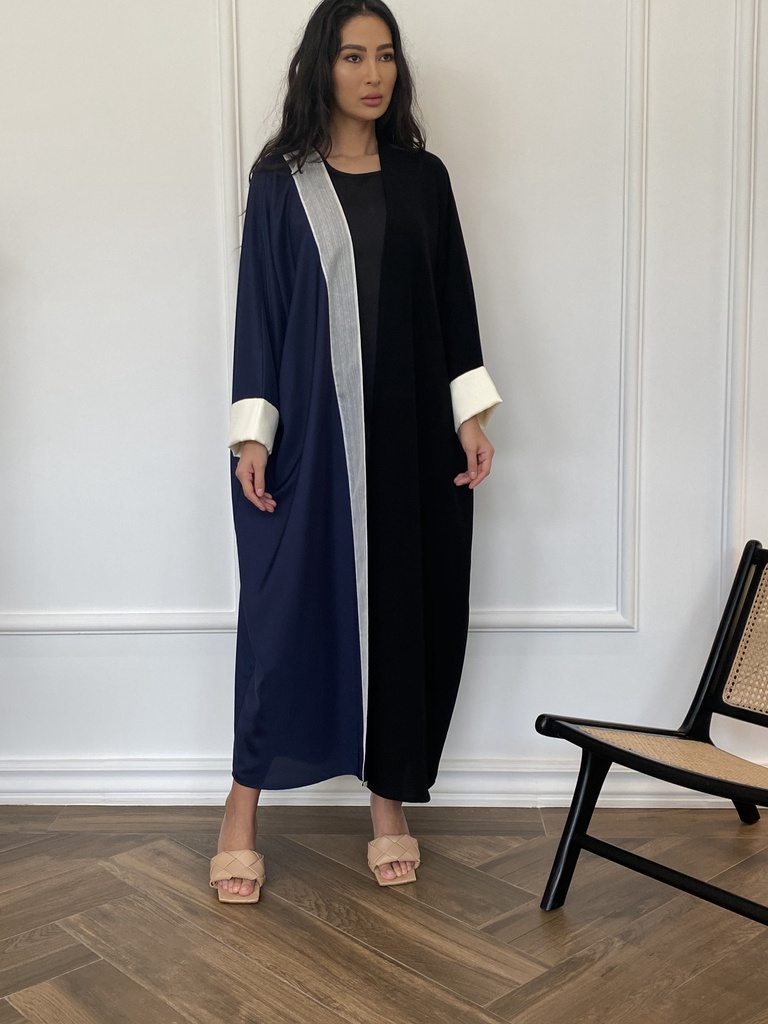The Navy A-symmetric Abaya