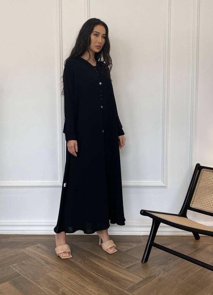 The double sleeve button down abaya
