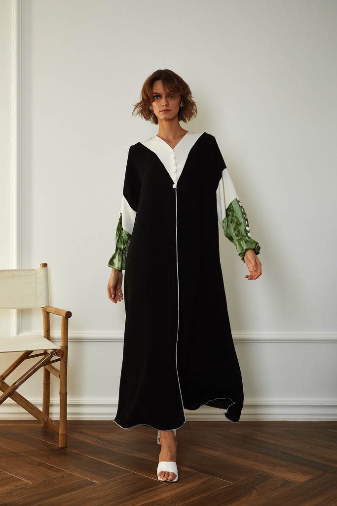 The emerald silk sleeves