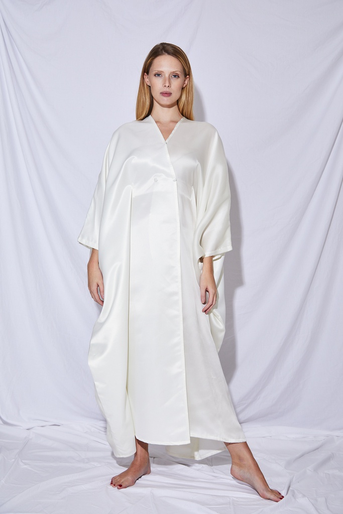 The organza and taffeta combination dress
