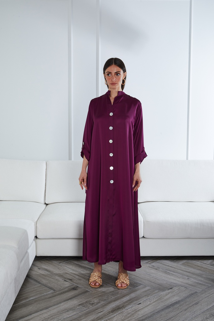 The silk shirt dress