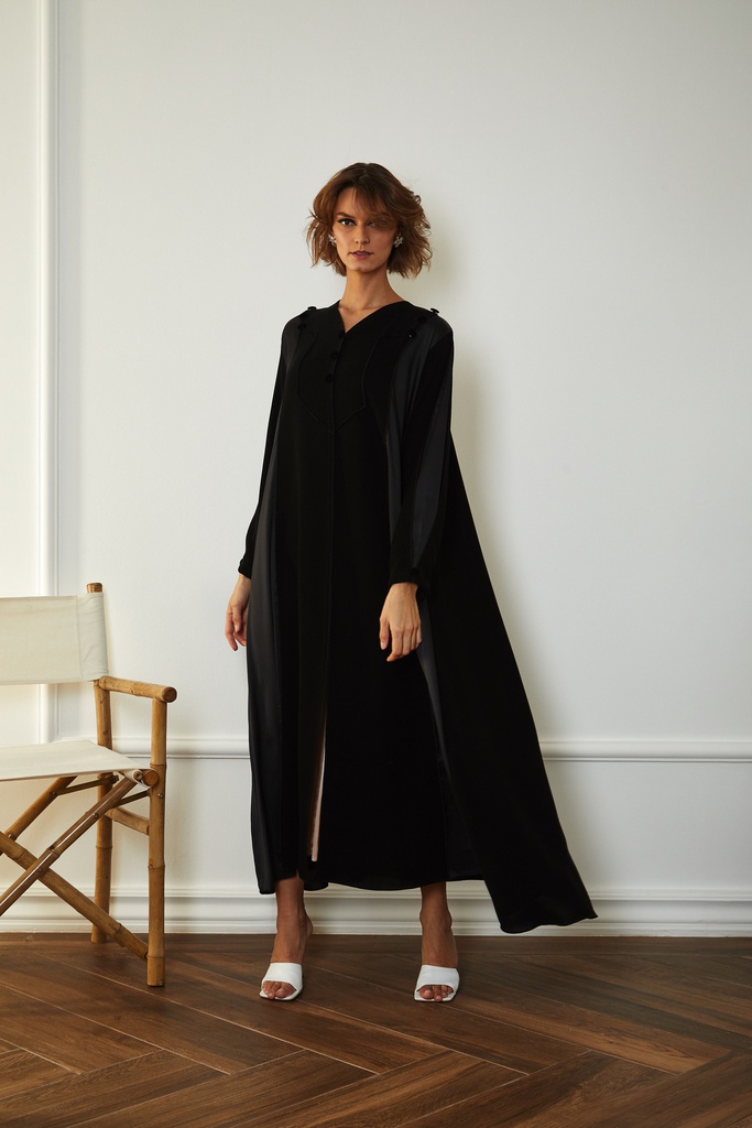 The silk sides casual abaya
