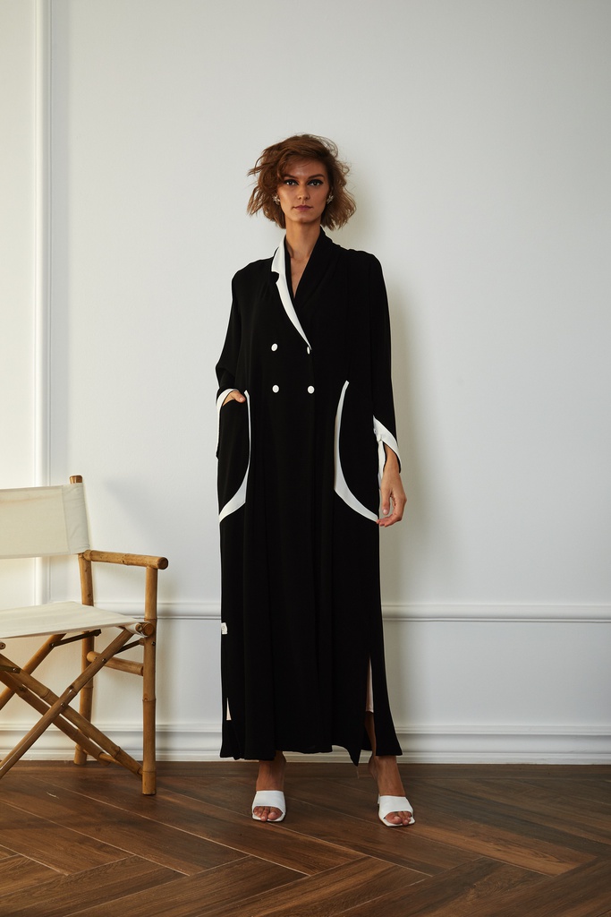 two tone collar Maria Jacket