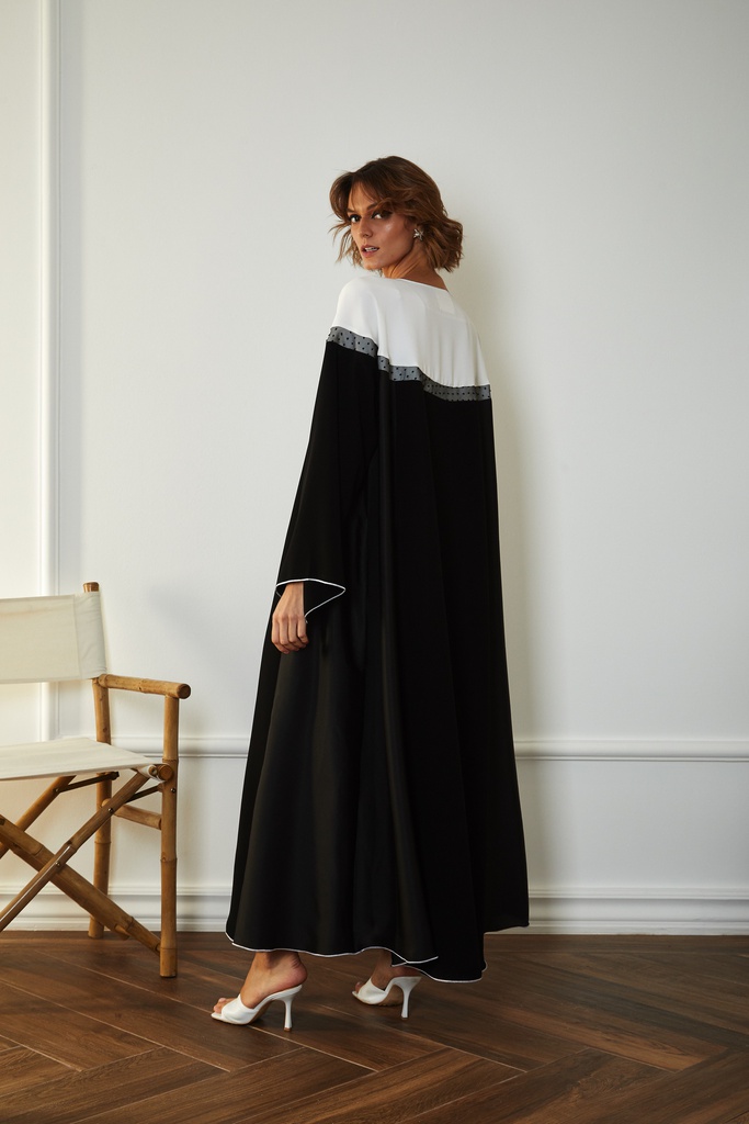 white cloud Abaya